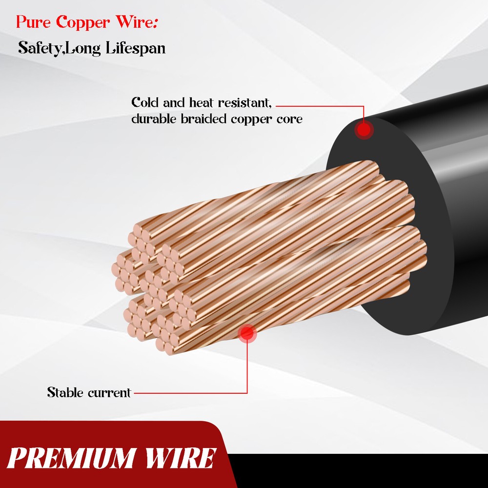 12V Cigarette Lighter Extension Cable Cord DC Power Heavy Duty Socket Plug 12ft