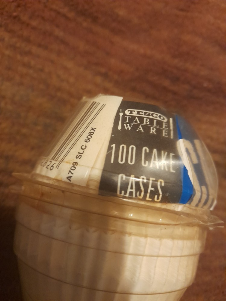 Vintage 1987 Tesco Cake Cases - partially used