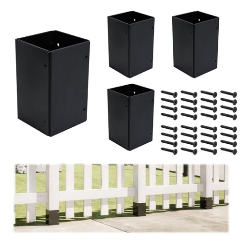 4Pack Adjustable Post Protector (Range 3.5" to 6") Fence Post Protector 4 Pack