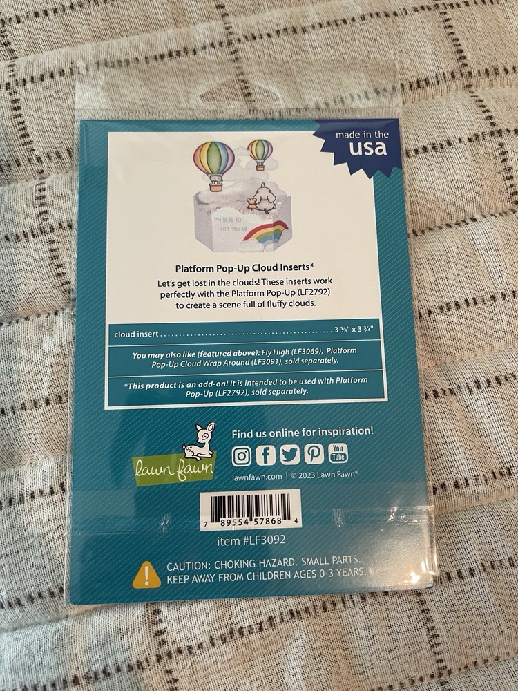 Lawn Fawn - Platform Pop- Up Cloud Inserts Dies