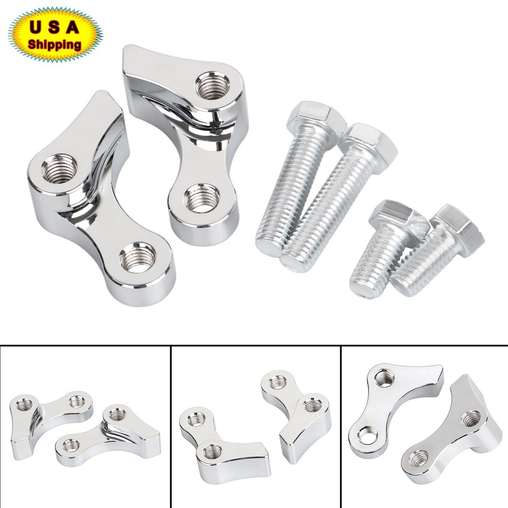 Chrome 1" Adjustable Lowering Kit Fit For Harley Dyna Super Glide Custom FXDC