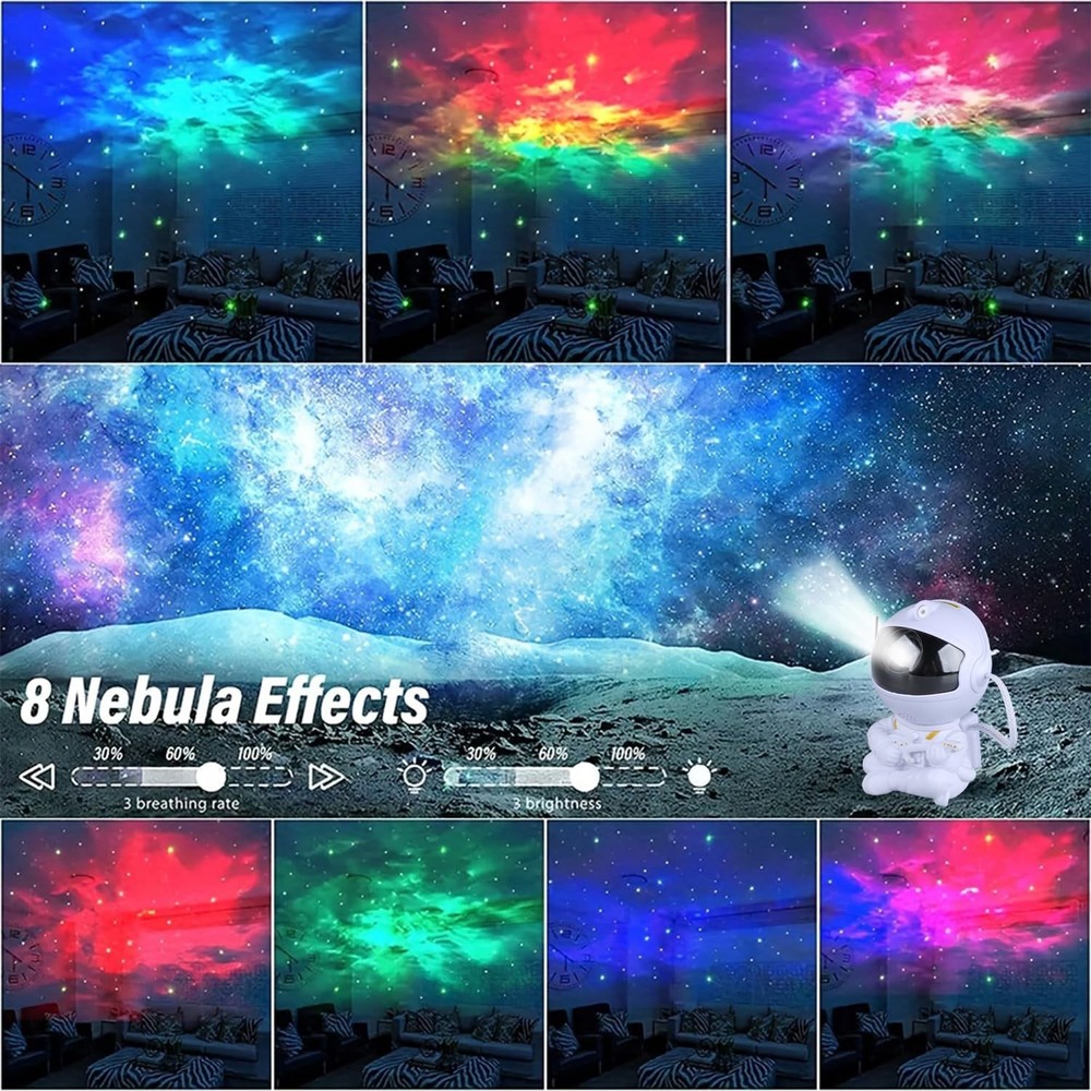 Astronaut Star Projector, Projector Galaxy Light for small, White Guitar