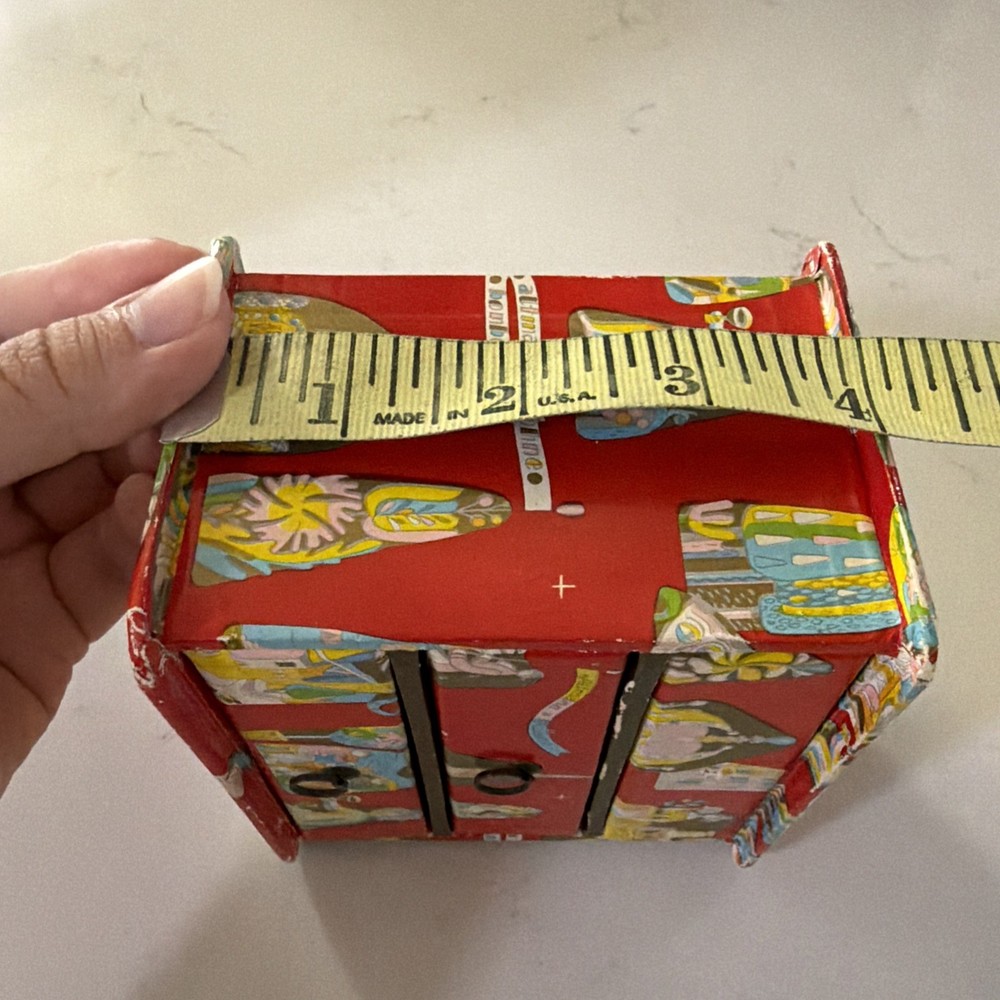 1986 Austrian Altmann & Kuhne Candy Container 3 Shelf Box Tiny Box