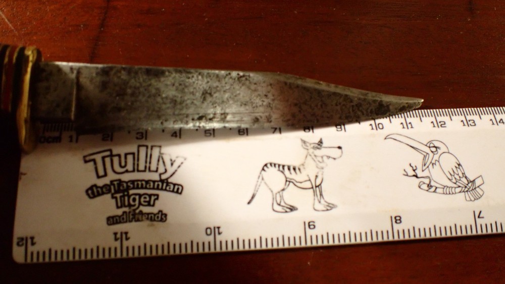 Vintage Antler Handle Fixed Blade Knife
