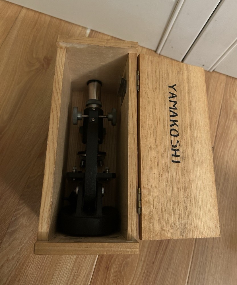Vintage Microscope, Binoculars, Drafting Set Yamakoshi Chevalier Keuffel & Esser
