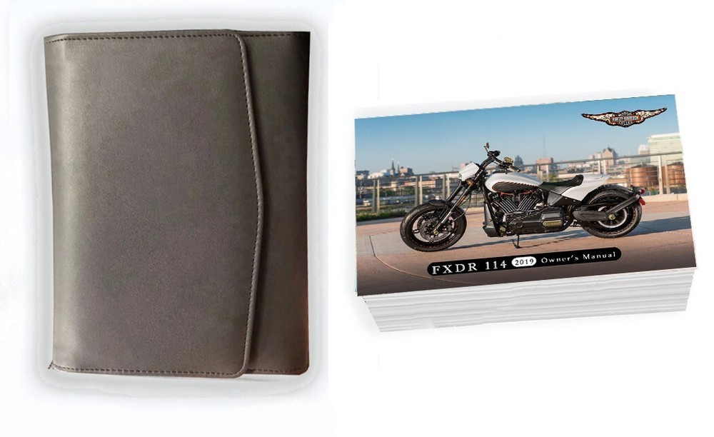 Owner's Manual for 2019 Harley Davidson FXDR 114; Operator's Book & Case