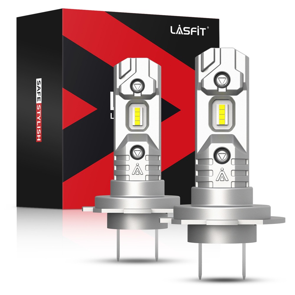 Lasfit 2x H7 LED Headlight Bulbs Low Beam Conversion Kit Cool White 6000K Lamps