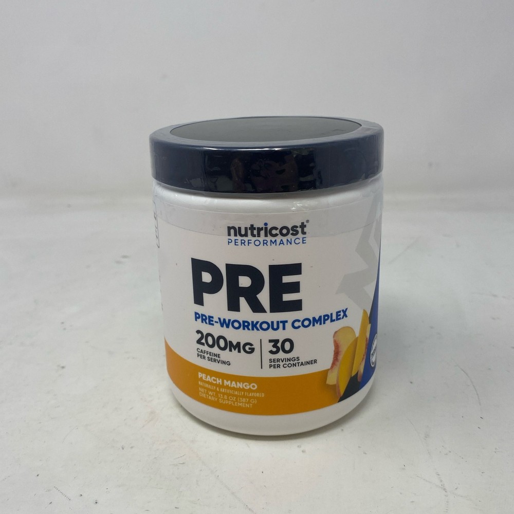 Nutricost Performance PRE Pre-Workout Peach Mango 30 Serv 13.8oz