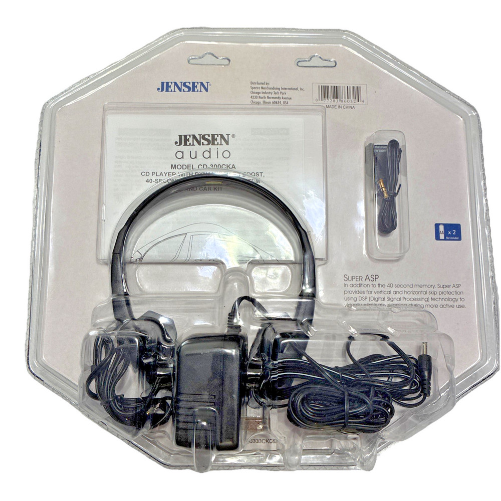 Vintage Jensen Personal CD Player W Programmable Memory Model CD-300cka.