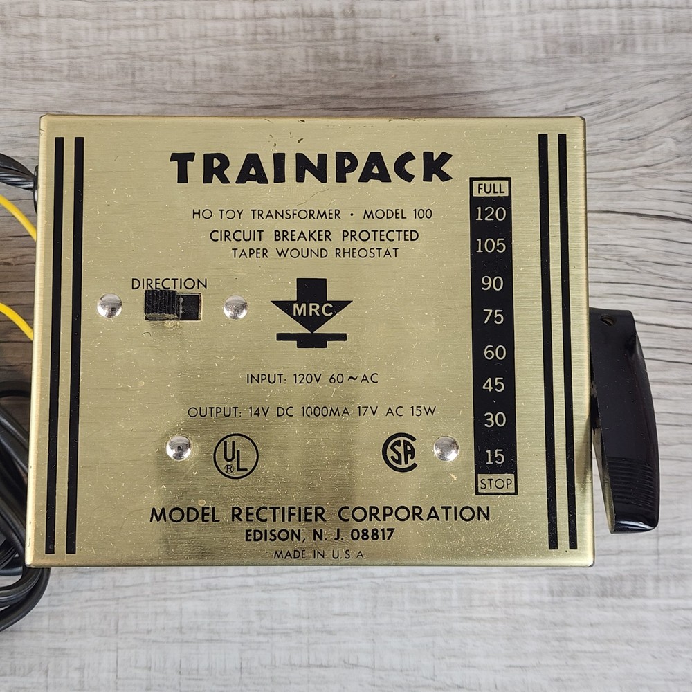 MRC TrainPack Model 100 Train Controller Power Transformer N / HO Scale