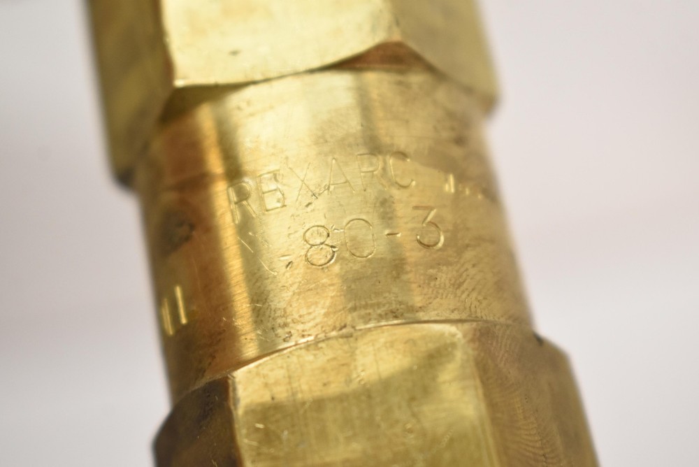 Rexarc Brass Inline Check Valve Male - Female Threaded Pipe Flow Adapter Fitting