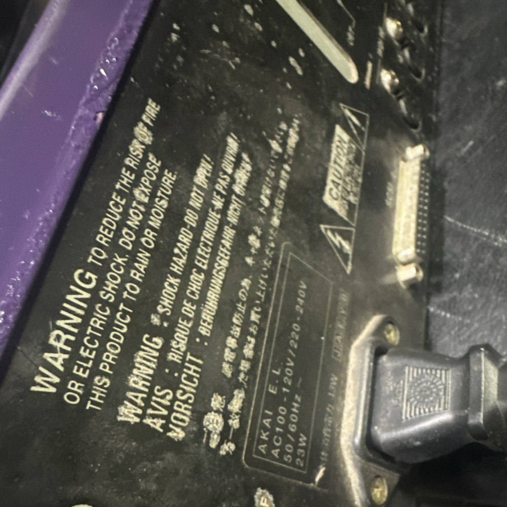 Akai Mpc2000 Sampler & Sequencer Purple 16 Pads