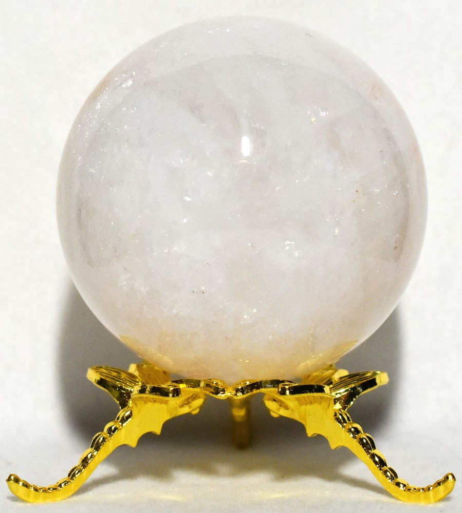 Beautiful Fire Quartz Sphere 2.53"/385 grams