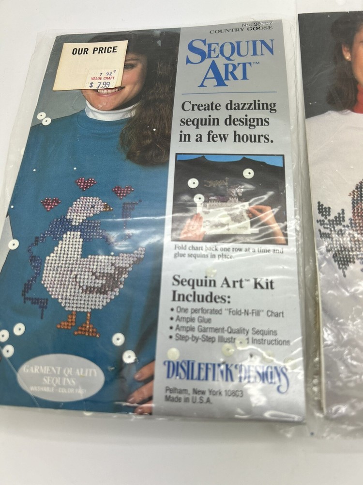 Set 2 Sequin Design Kits Cardinal/Goose