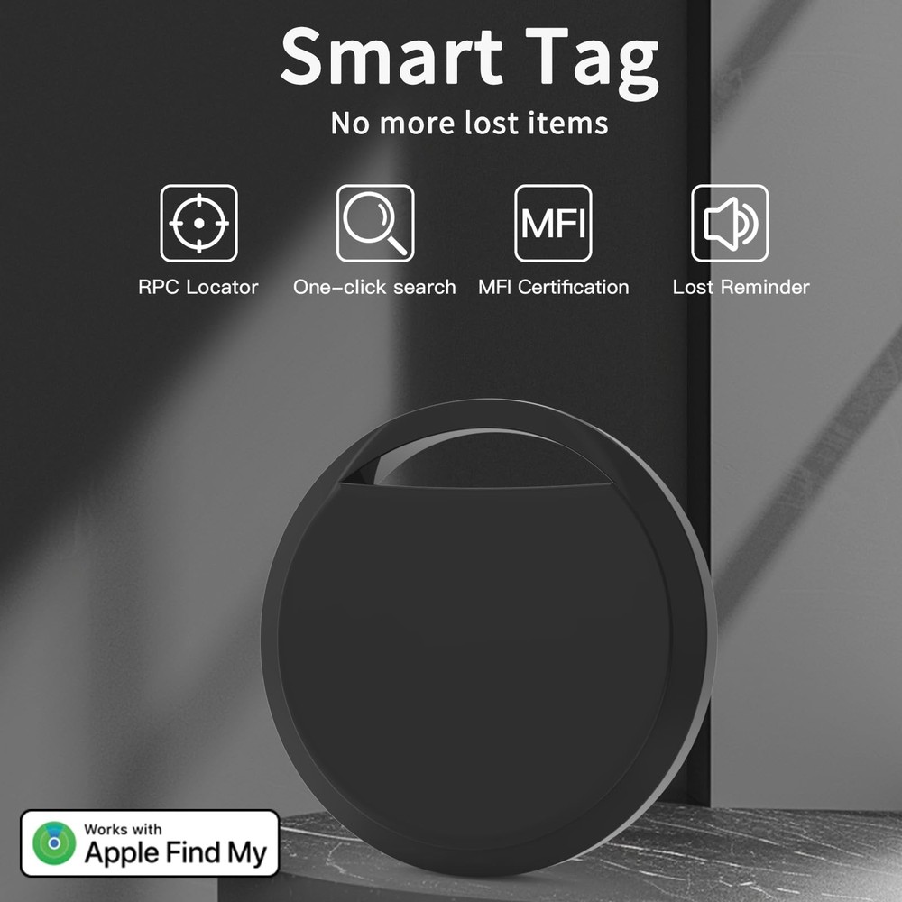 Air Tracker Tags 4 Pack Smart Tag Bluetooth Trackers Work with Apple Find My ...