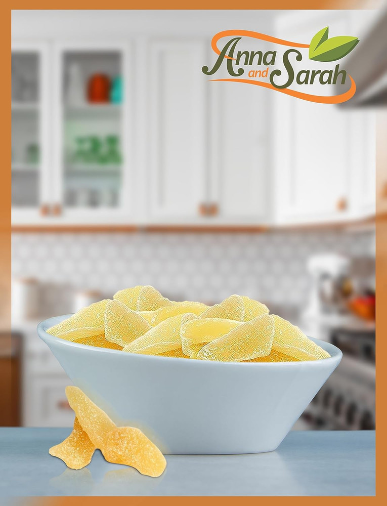 Dried Crystallized Ginger in Resealable Bag, 1 Lb.