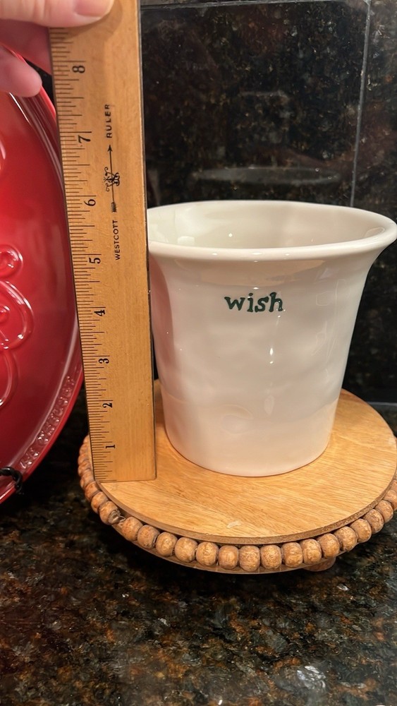 Pottery Barn “wish” Christmas Cache Pot