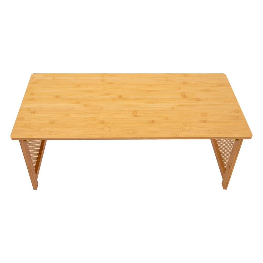 Floor Table Foldable Bamboo Low Table Imitation Rattan Table Tea Ceremony Table
