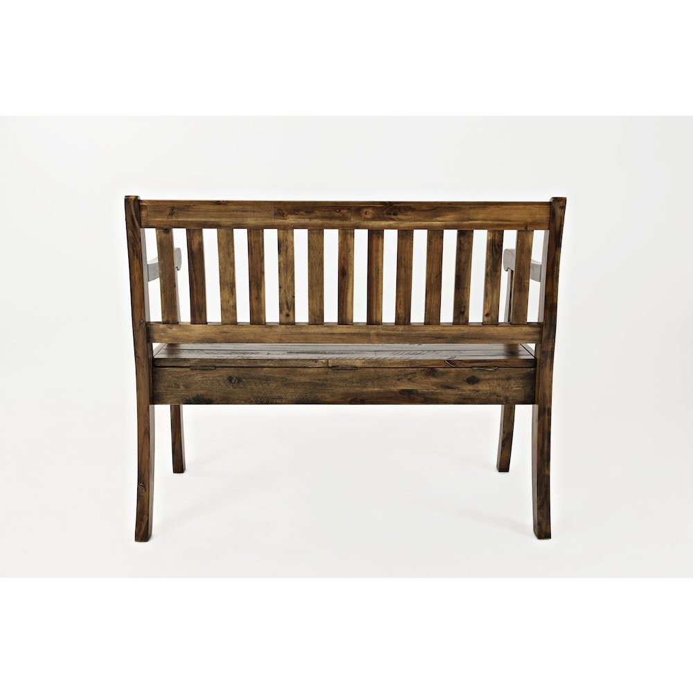 Artisan's Craft 42" Rustic Farmhouse Distressed Solid Wood Storage Bench