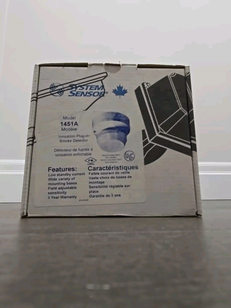 System Sensor ionization Plug-in Smoke Detector Model 1451A