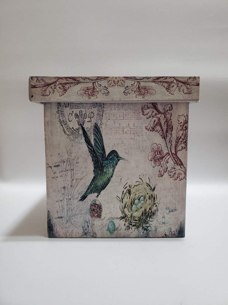 Hummingbird Storage Boxes, 2 Sizes, Set Of 2, Nesting, Sturdy Composite