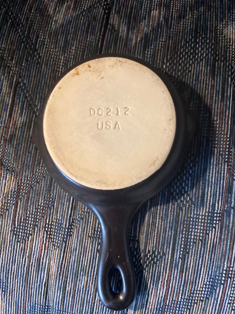 Black Pottery Baking Dish/Skillet, USA