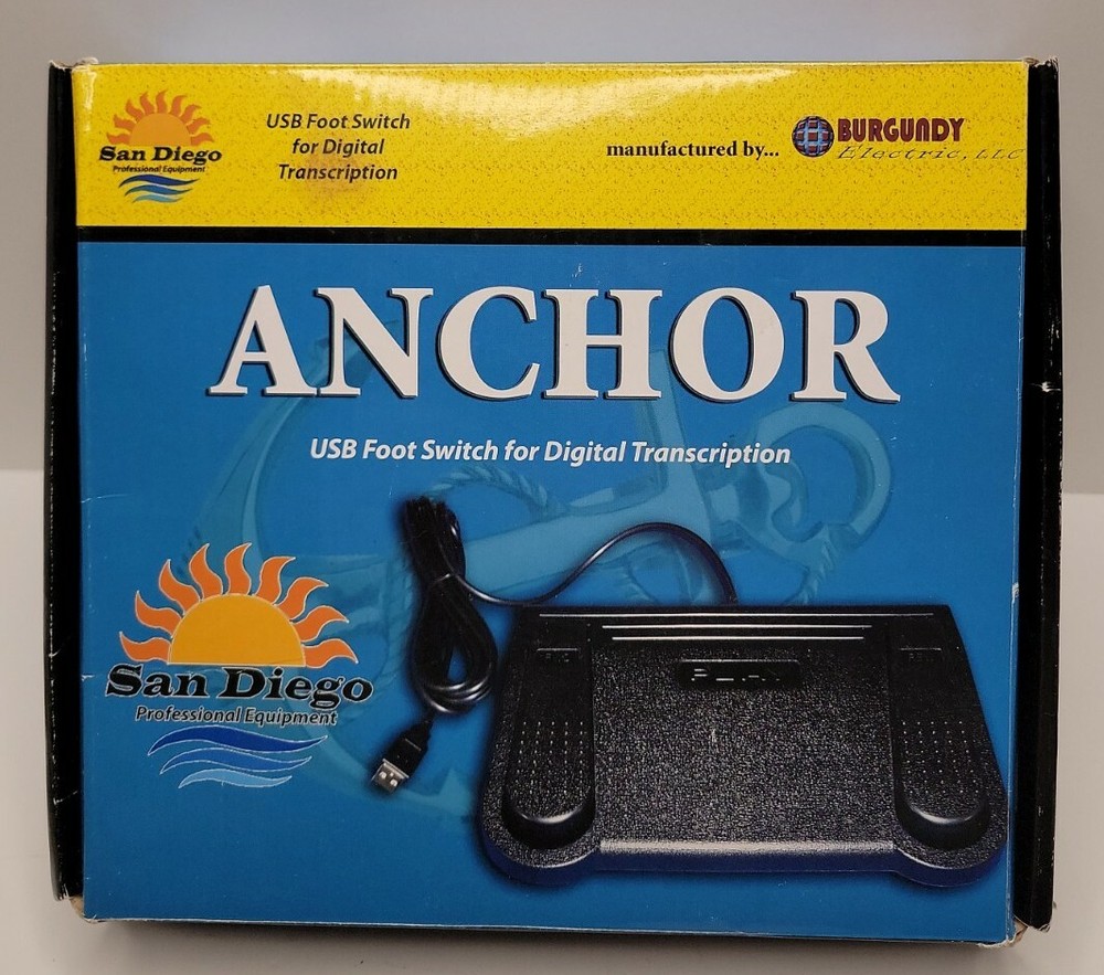 Anchor USB Foot Switch For Digital Transcription.
