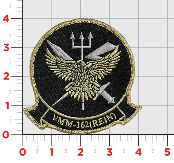VMM-162 GOLDEN EAGLES DEPLOYMENT EMBROIDERED HOOK & LOOP PATCH