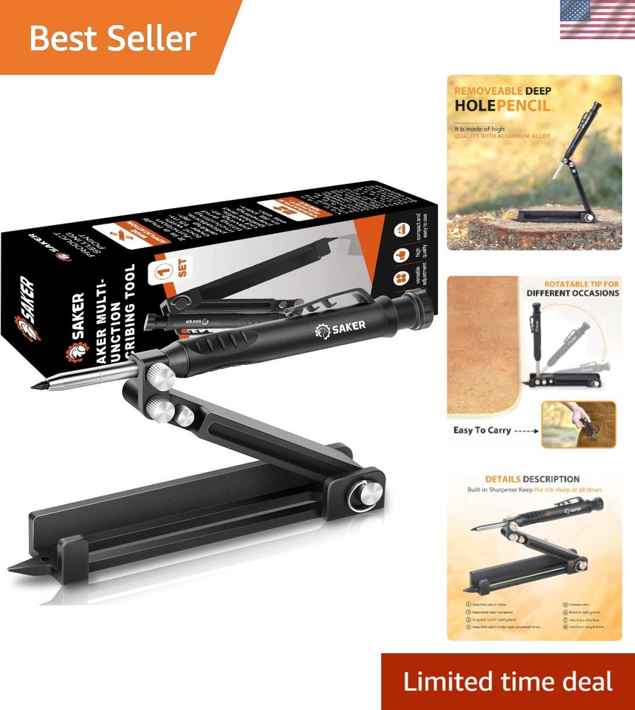 Multi-function Scribing Tool- Construction Pencil- Aluminum Alloy Scribe Tool...