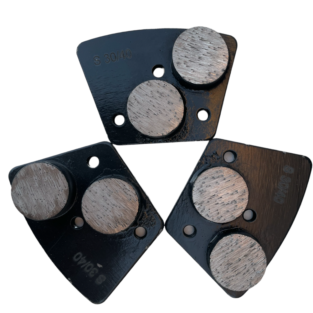 3 Pack Grinder Tooling for Concrete Grinding Medium Bond 30 Grit Remove Material