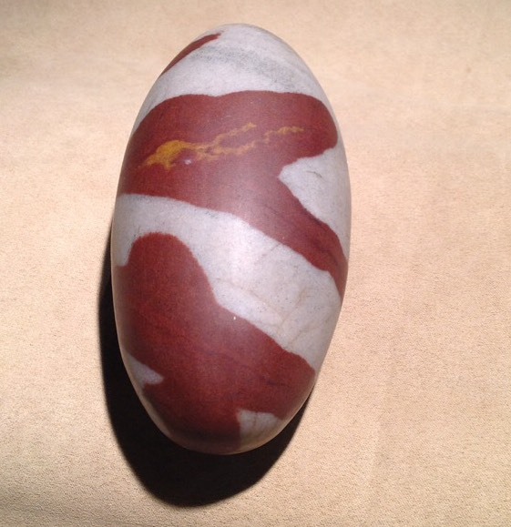 Shiva Lingam Brown Multi Pattern !