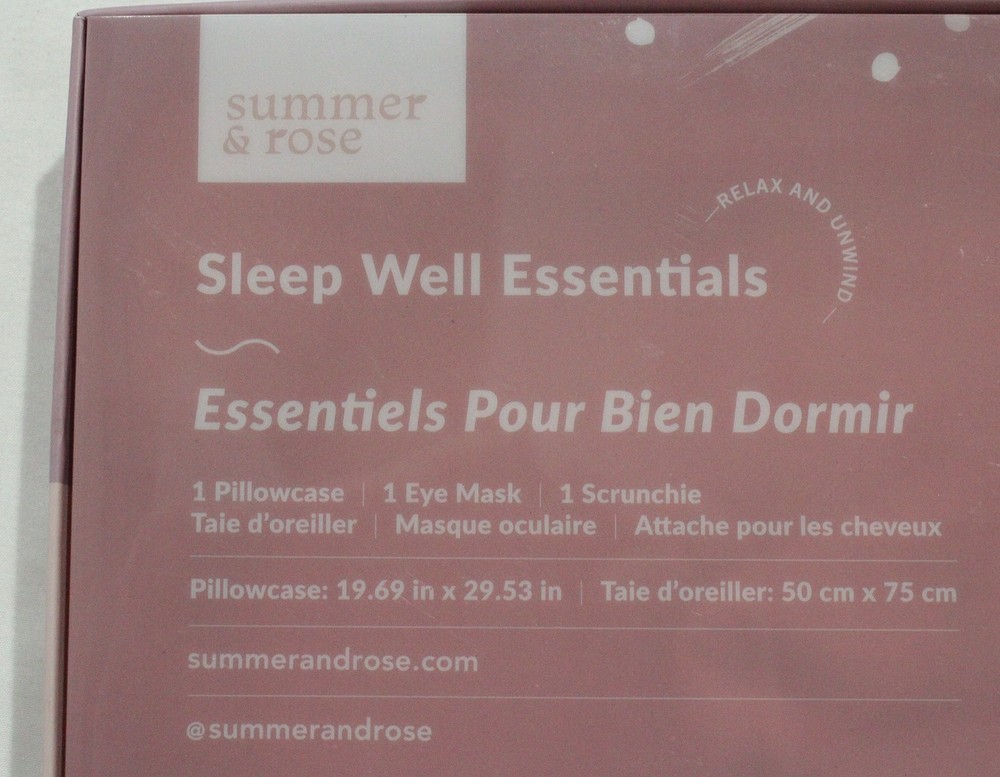 Summer & Rose Sleep Well Essentials Kit CD4 Pink NEW