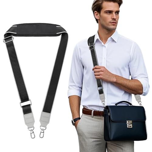 57.1 Inch Shoulder Strap Replacement, Adjustable Laptop Bag Strap with Thick
