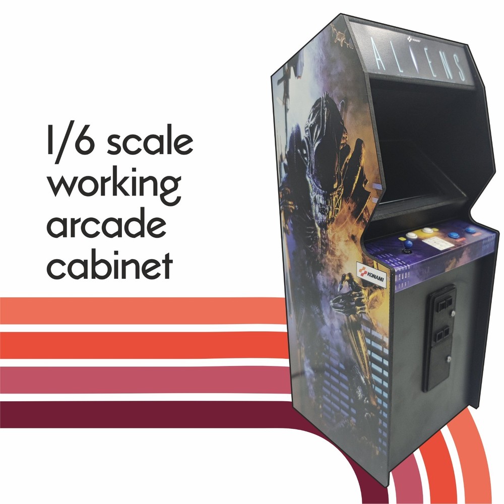 Aliens, 1/6 scale mini working arcade cabinet.