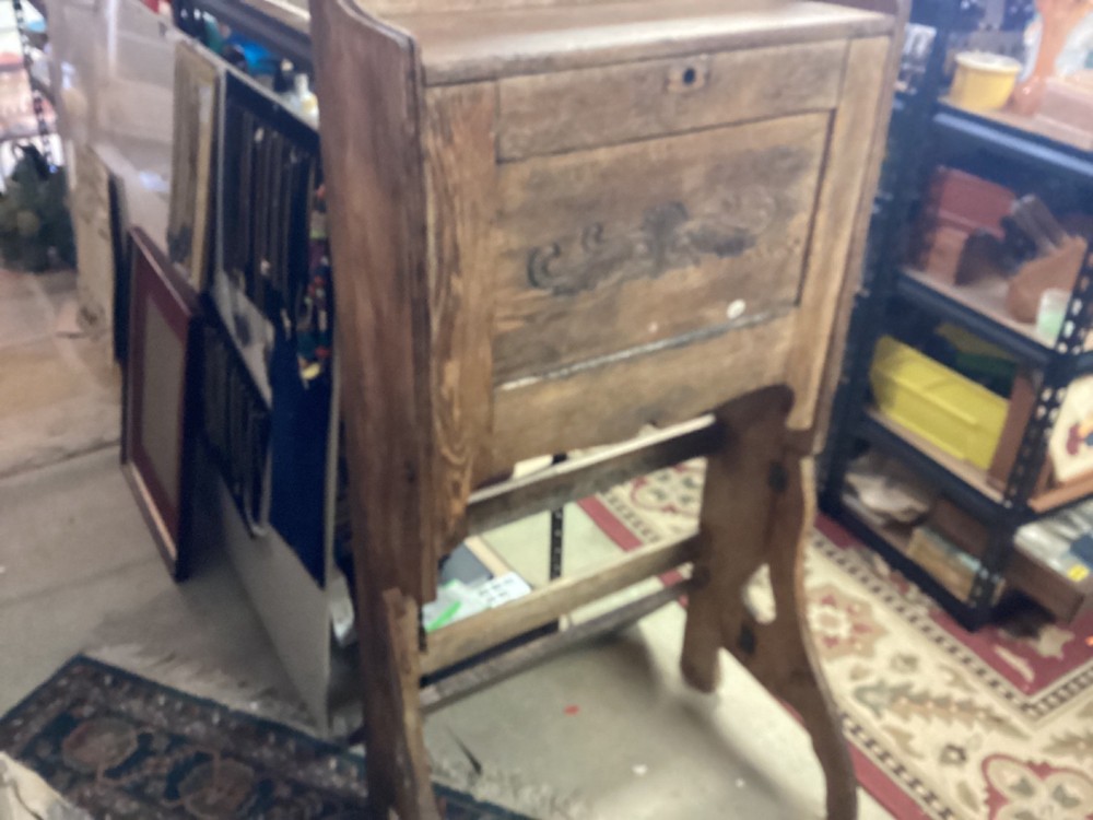 antique carry around desk
