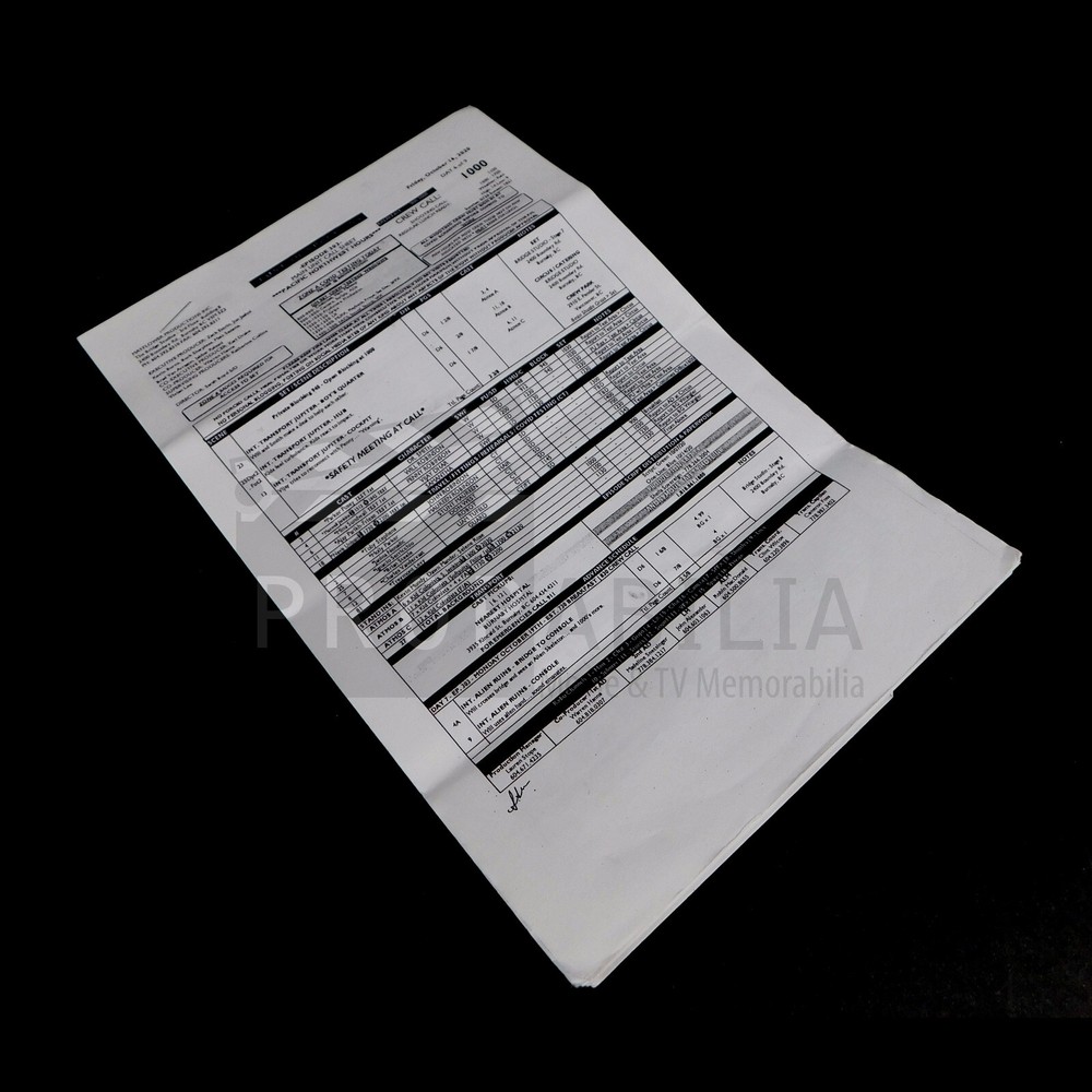 LOST IN SPACE Call Sheet and Script Sides S03E03 (8501-3066)