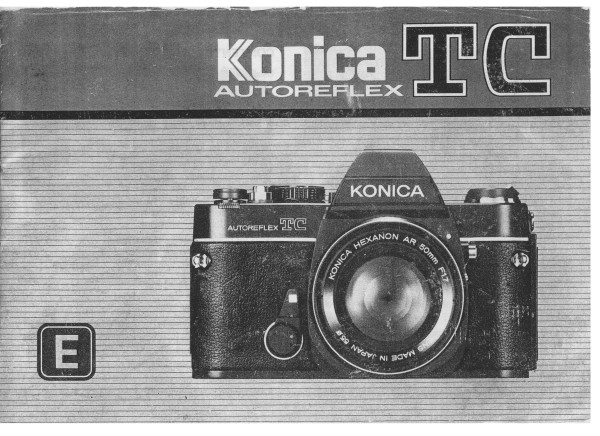 Konica Autoreflex TC Instruction Manual Reprint
