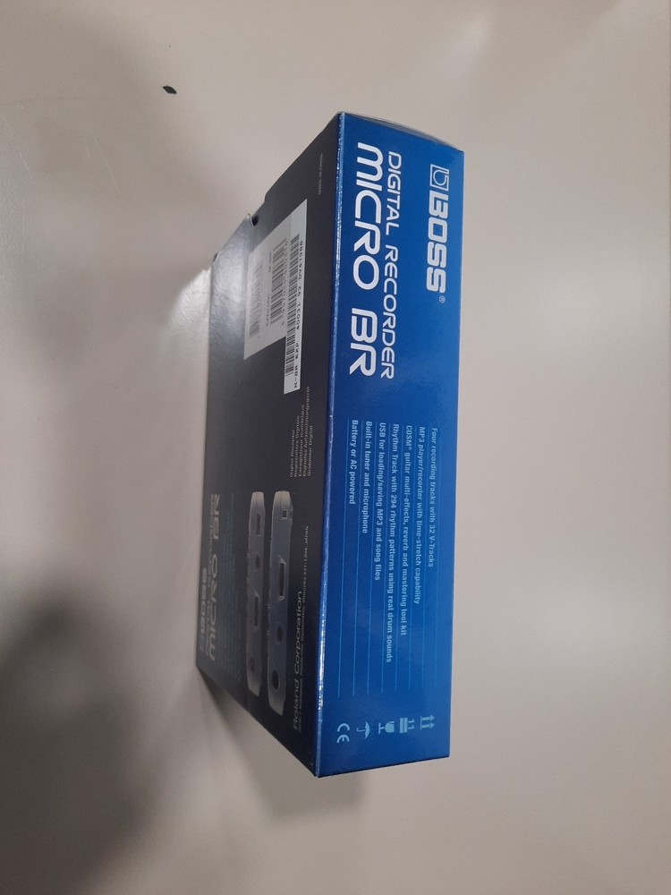 BOSS Micro BR Digital Recorder – Portable 4-Track Studio with box