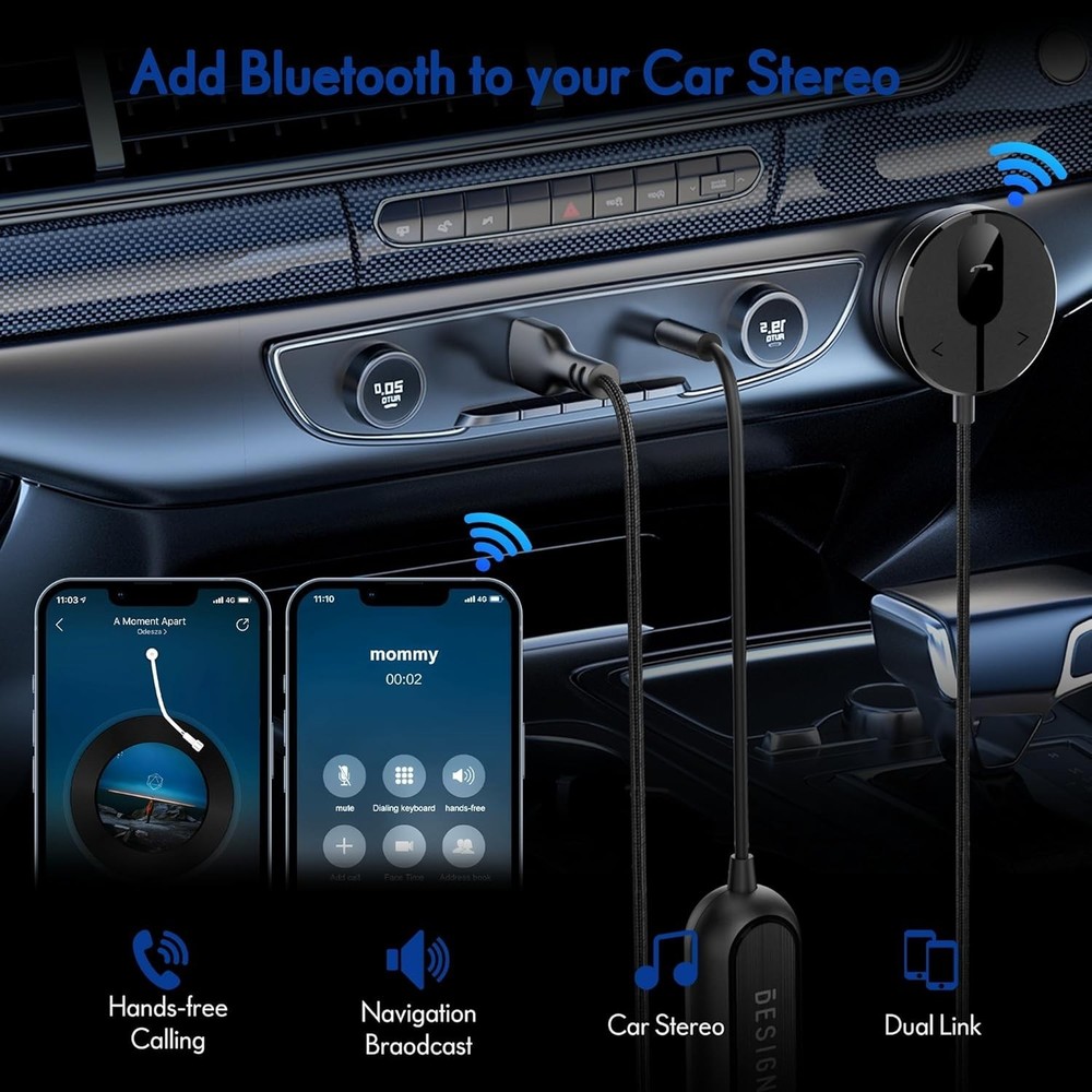 Bluetooth Car Kit with Bluetooth 5.3 Technology