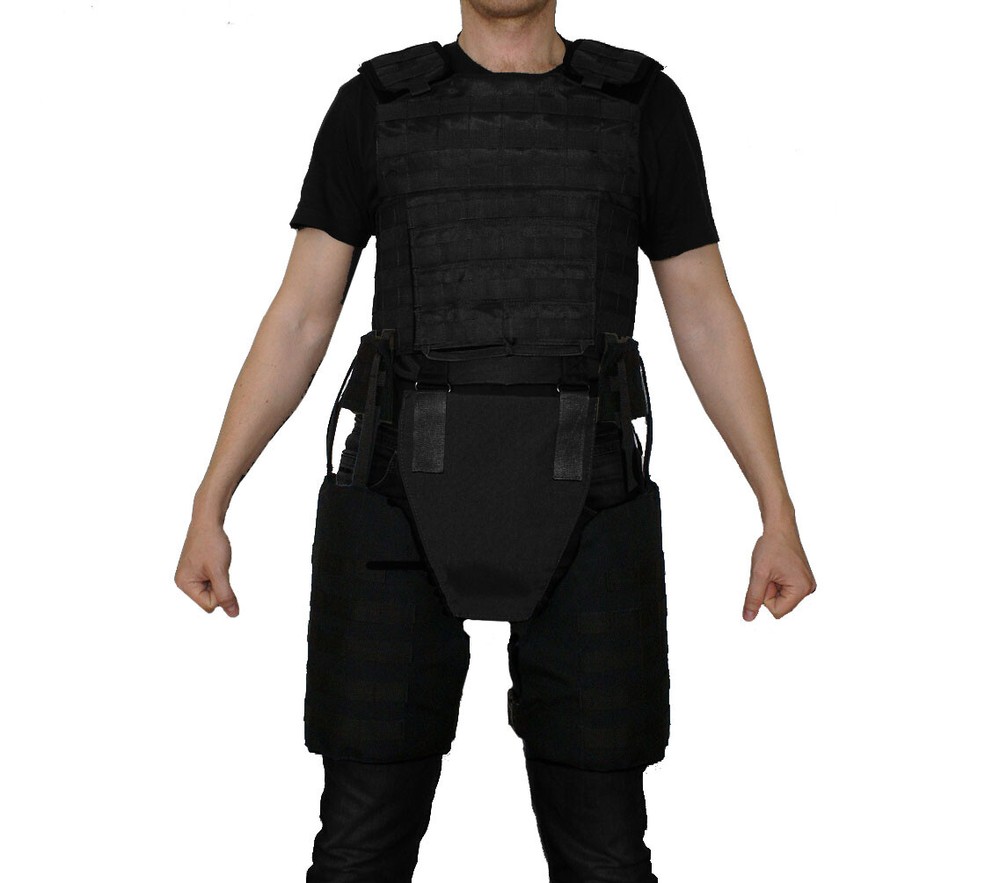 Thigh pads black covers, size S