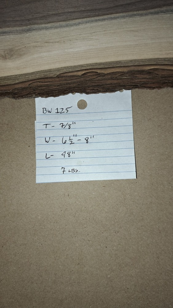 Live Edge Black Walnut Slab