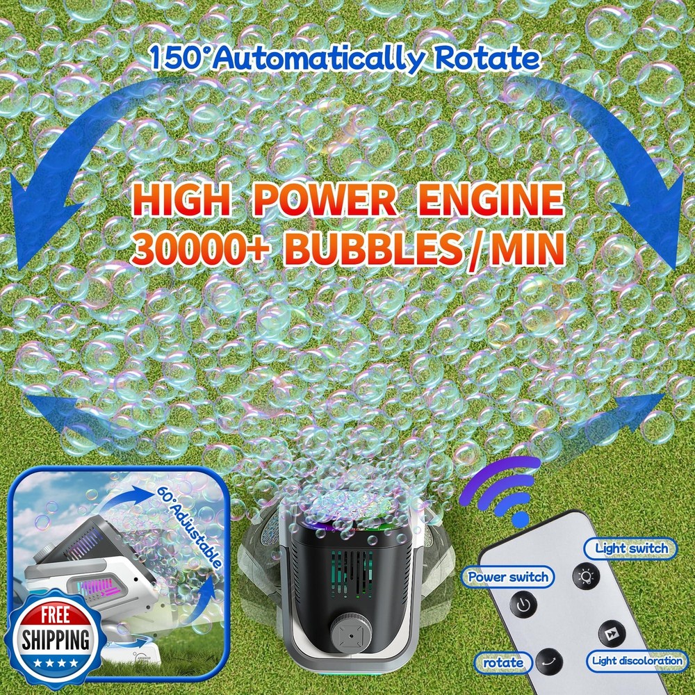 Bubble Machine,20000+ Per Minute Bubble Maker for Parties,Outdoor