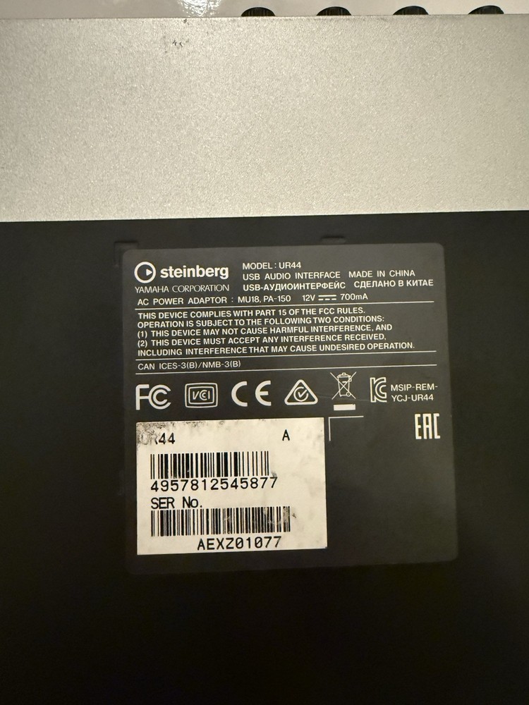 Steinberg USB Audio Interface UR44 - Studio Recording Interface