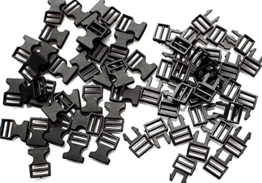 50PCS Mini Plastic Contoured Side Release Buckles for DIY Handmade Tiny Clothes