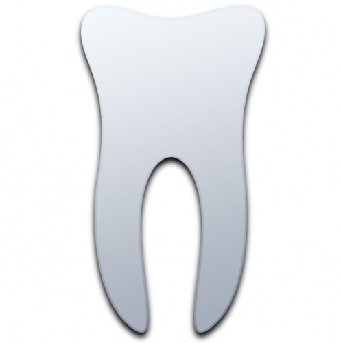 Tooth Shaped Mirrors (3mm Acrylic Mirror, Several Sizes Available)