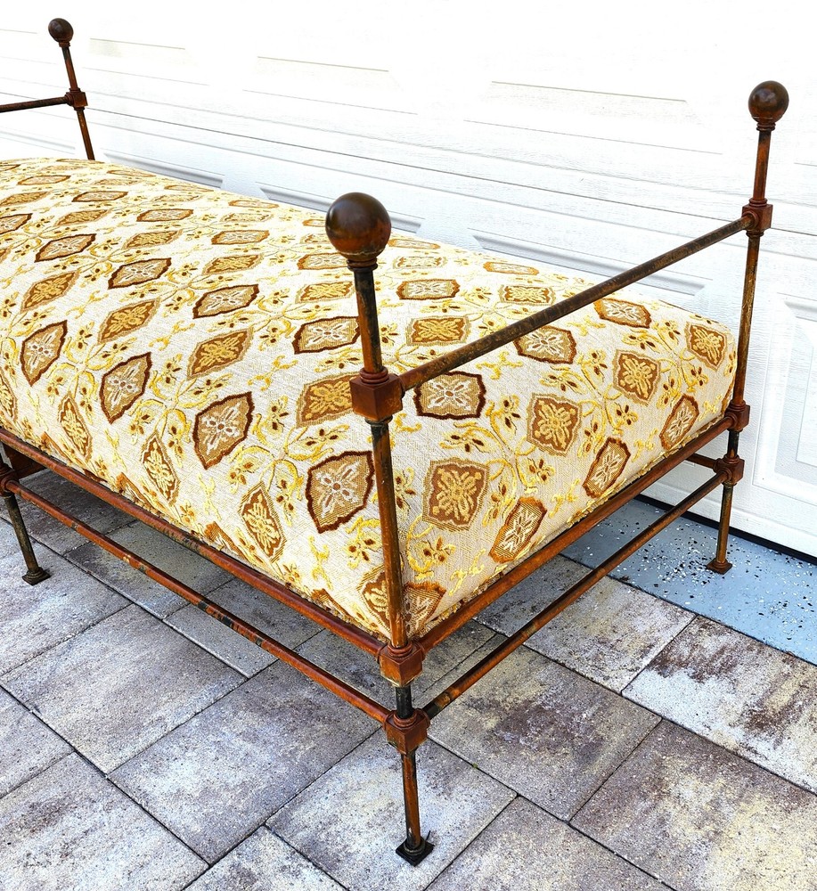 Antique Iron Daybed Bench