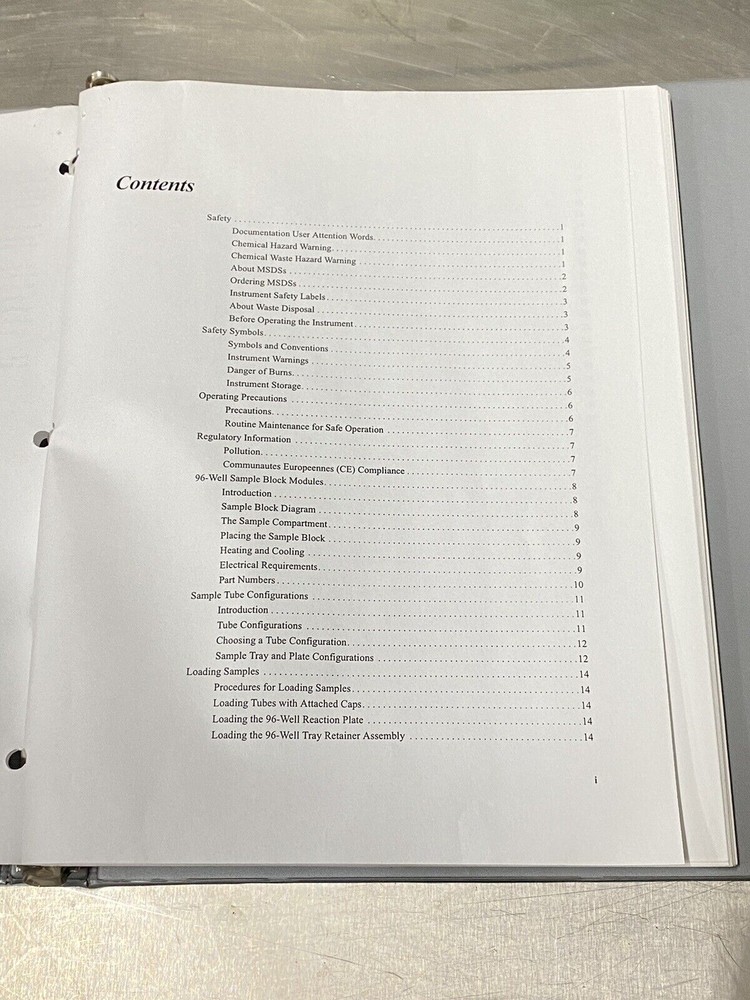 Perkin Elmer PE GeneAmp PCR System 9700 - Users Guide / Instructions Manual