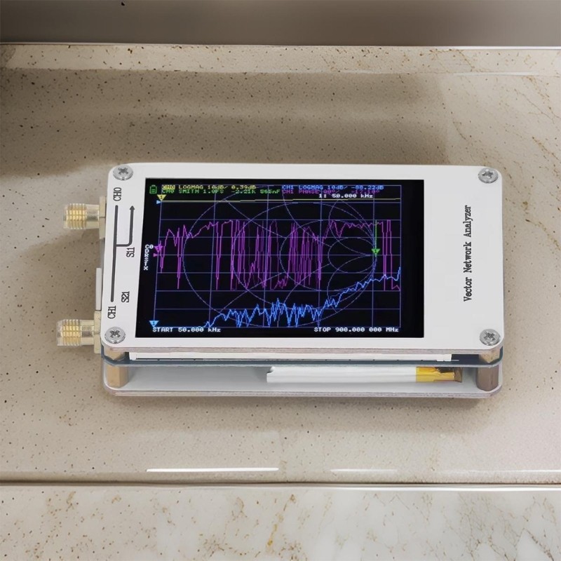 Portable Handheld Vector Networking Analyzer 50KHz-900MHz Digital Display Screen