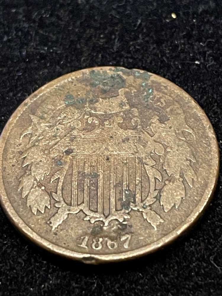 1867 TWO CENT PIECE - US Coin Ungraded c