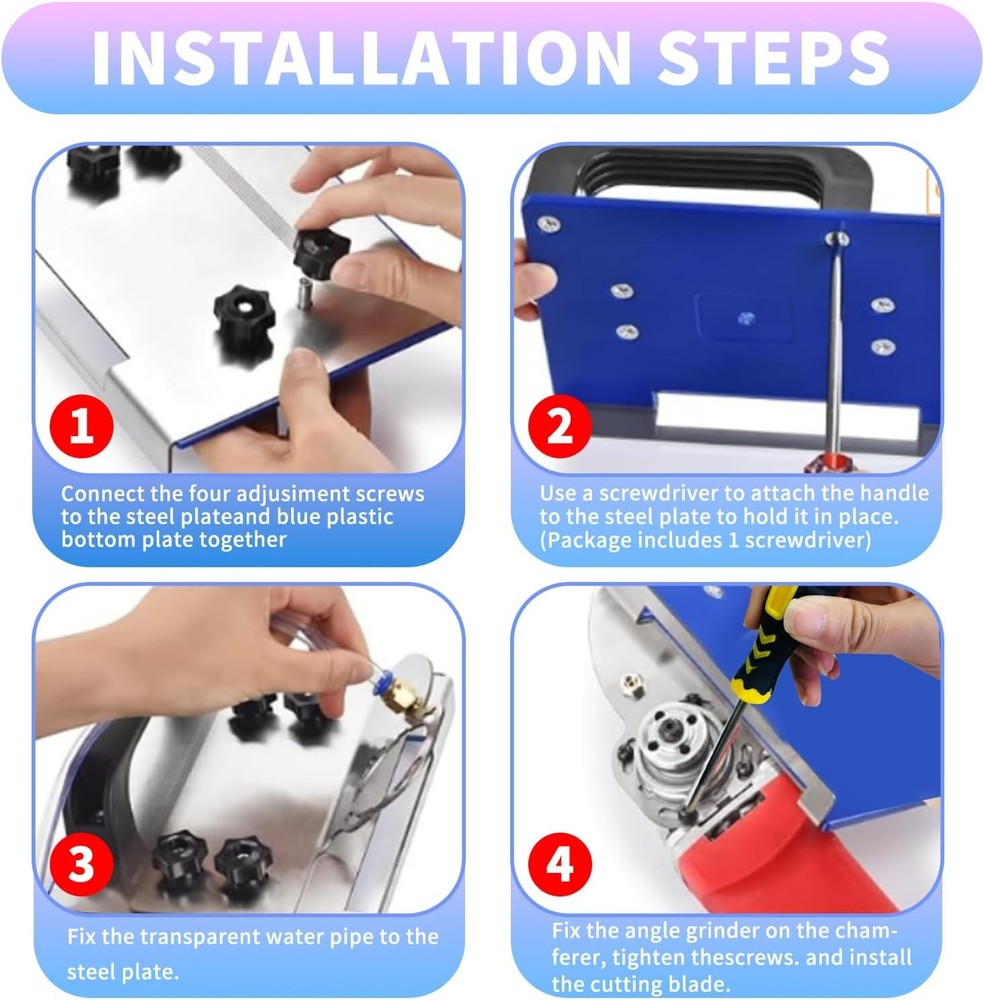 45 Degree Tile Chamfering Tool Ceramic Tile Cutter Tool Angle Grinder Attachment